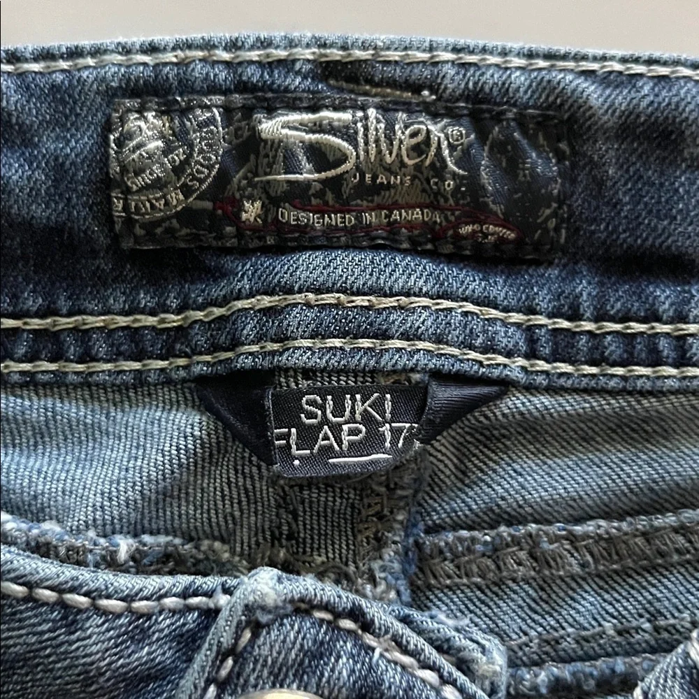 Silver Jeans front zipper